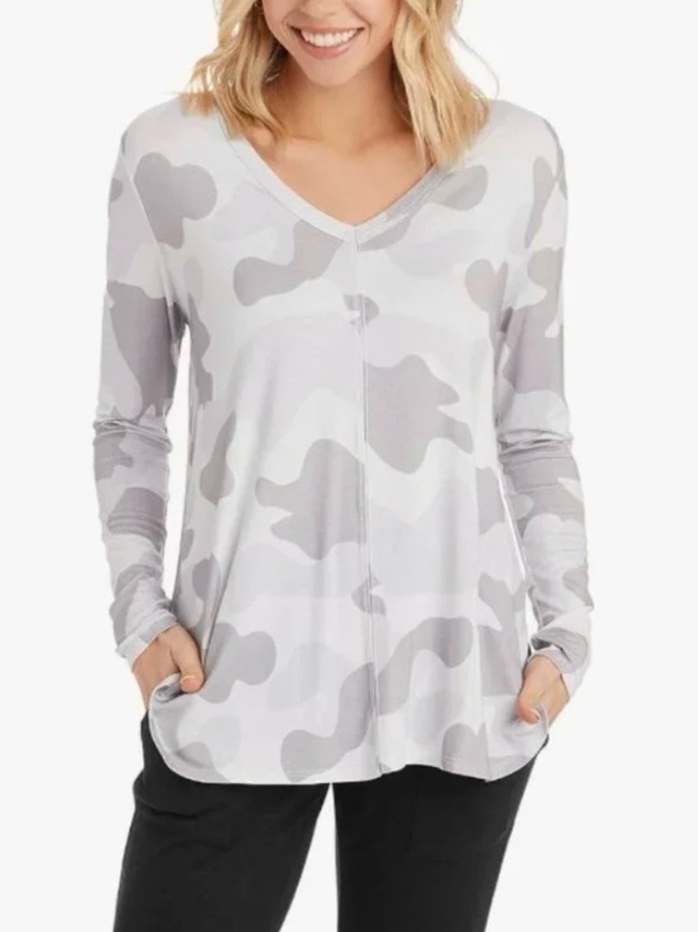 Mudpie Teddy T-Shirt Gray Camo